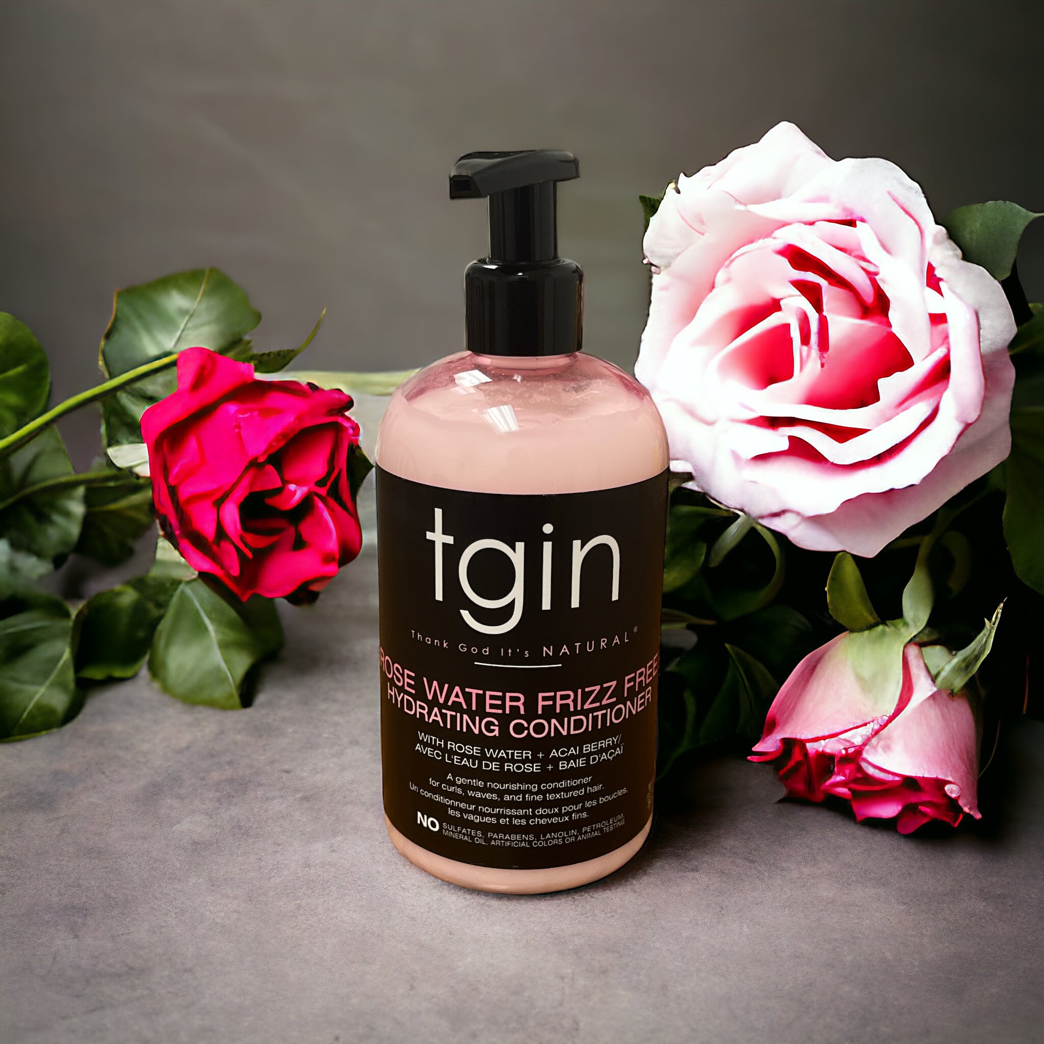 TGIN ROSEWATER FRIZZ FREE HYDRATING CONDITIONER
